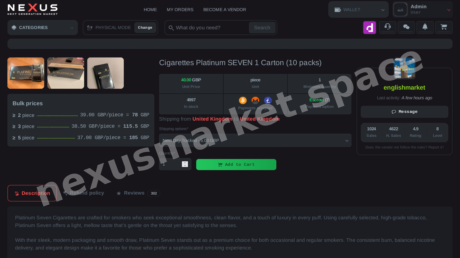 Main Market Dashboard